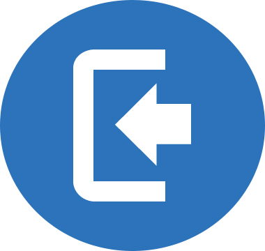 Icon image of an arrow pointing in